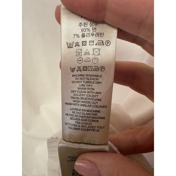 Burberry Plaid Cuff Tee White Size XS - Picture 5 of 7